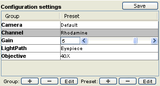 Presets Panel